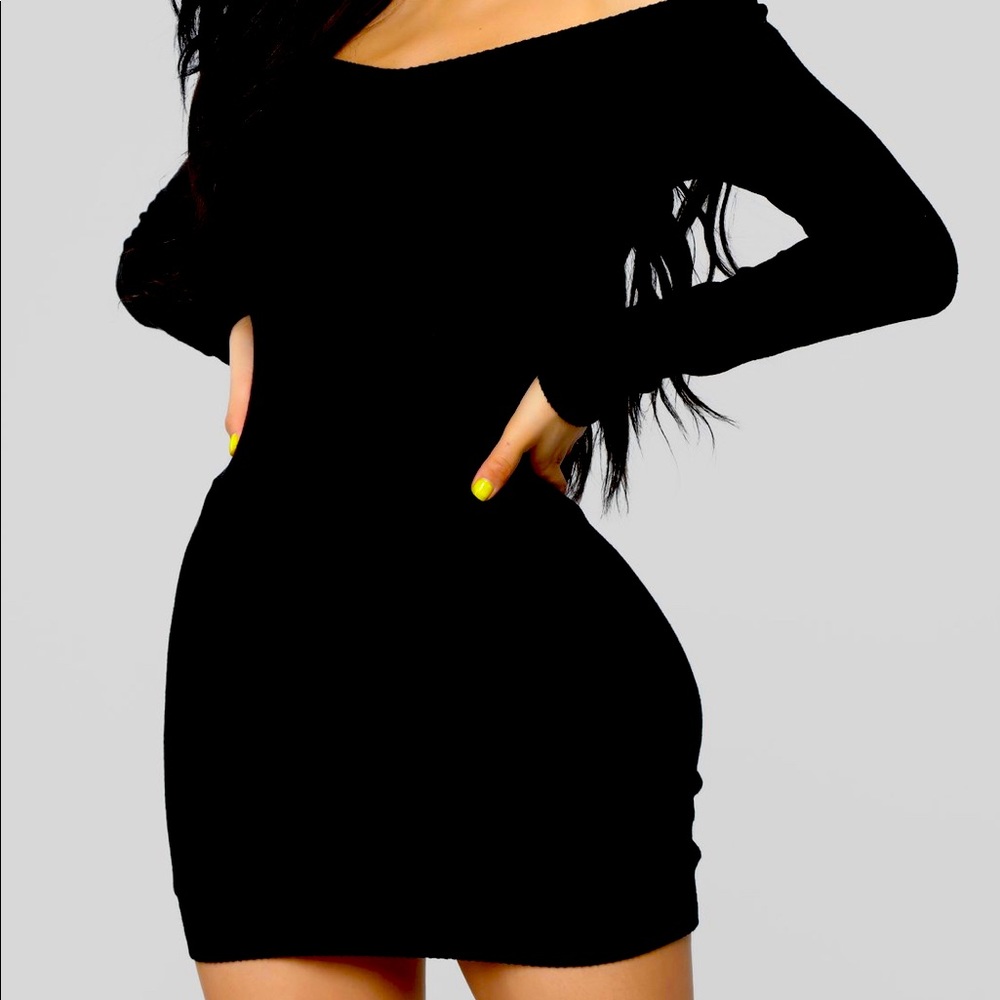 Off shoulder basic dress